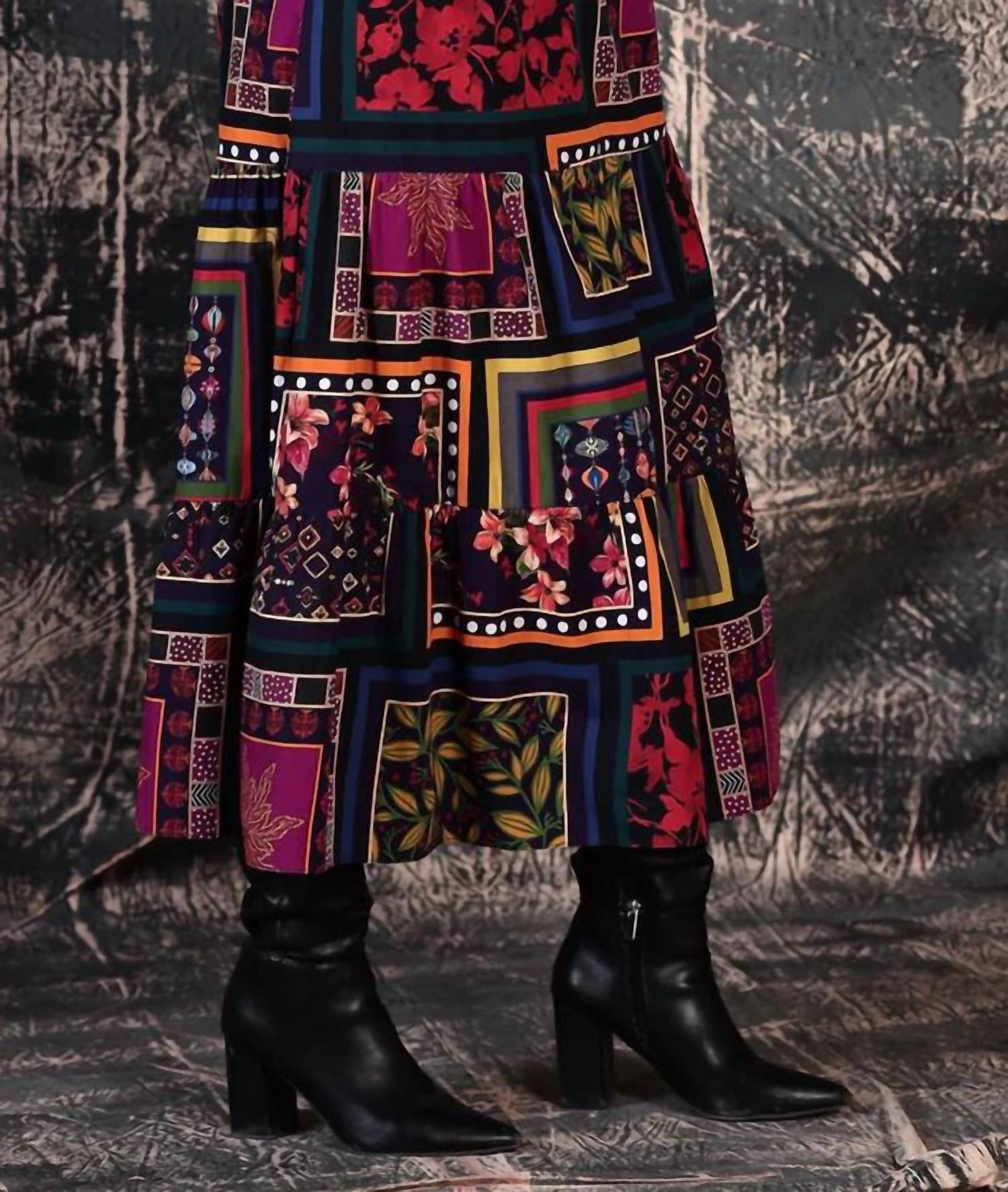 maude vivante Ada Skirt in night glow - women's skirt - detail view