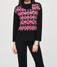 Joseph Ribkoff - Cowl Neck Pullover Top