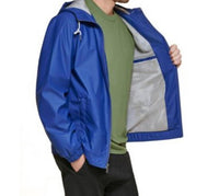 Club Room - Rubberized Rain Hoodie/windbreaker Jacket