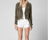 Blank - Fountain Suede Moto Jacket