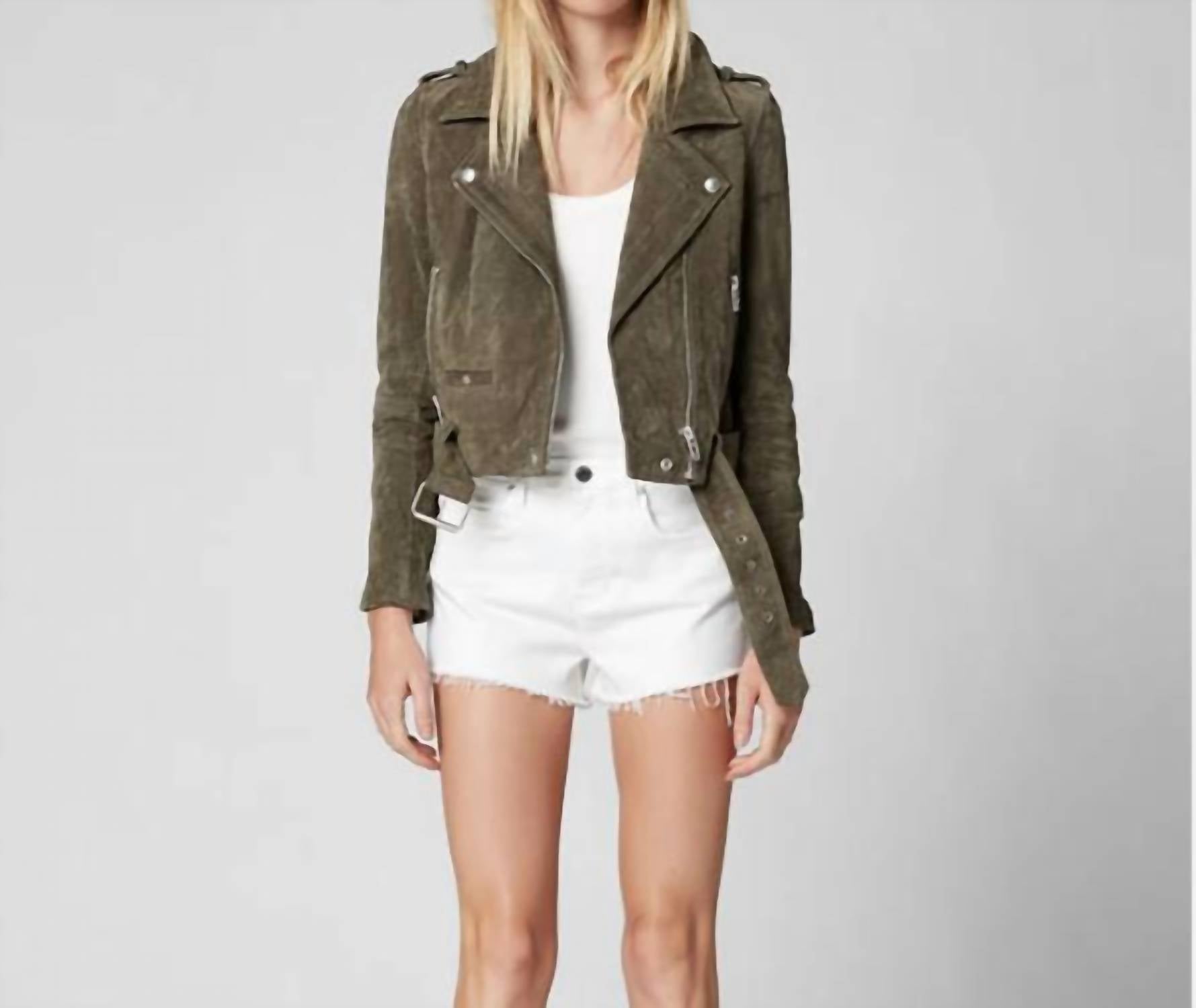 Blank - Fountain Suede Moto Jacket