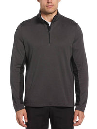 Pga Tour - Men's Micro Jacquard Quarter Zip Golf Jacket