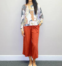 Papillon - Abstract Lightweight V Neck Sweater