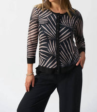 Joseph Ribkoff - Tropical Print Cami & Cover-up Jacket 2-piece Set