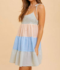 Hem & Thread - Brynn Tiered Seersucker Dress