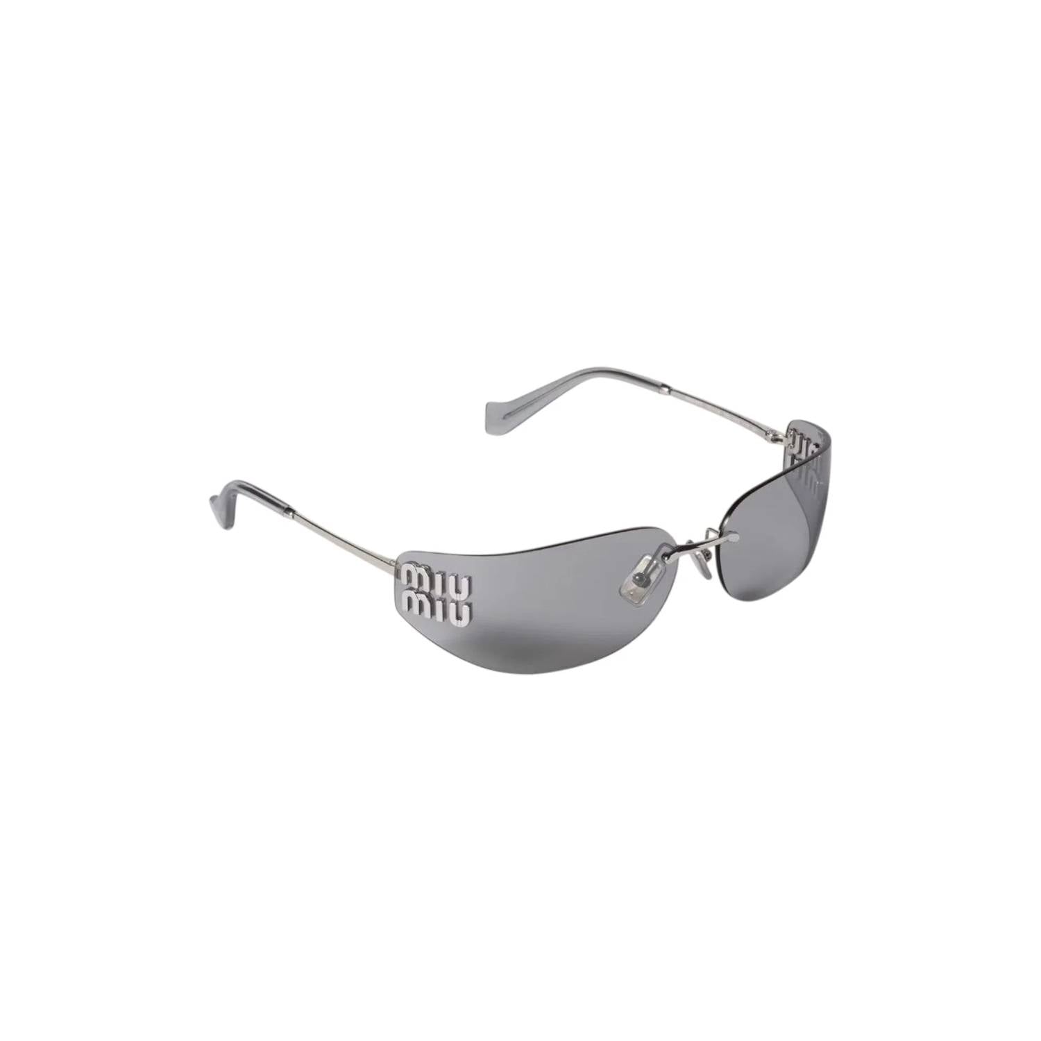 Miu Miu - Women's Aube Rimless Shield Sunglasses