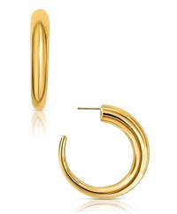 Ellie Vail - Women's Ridley Oversized Tusk Hoop Earrings