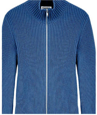 Jil Sander - Women's Cotton Rib Knit Top with Zip