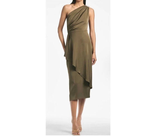 Sachin & Babi - Evangeline One Shoulder Midi Dress