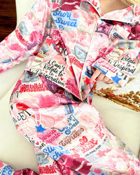 Tweenstyle - Sabrina Carpenter Silk Loungewear Set