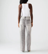 STEVE MADDEN Eras Rhinestone Embellished Jeans in fog - women's jeans - alternate view