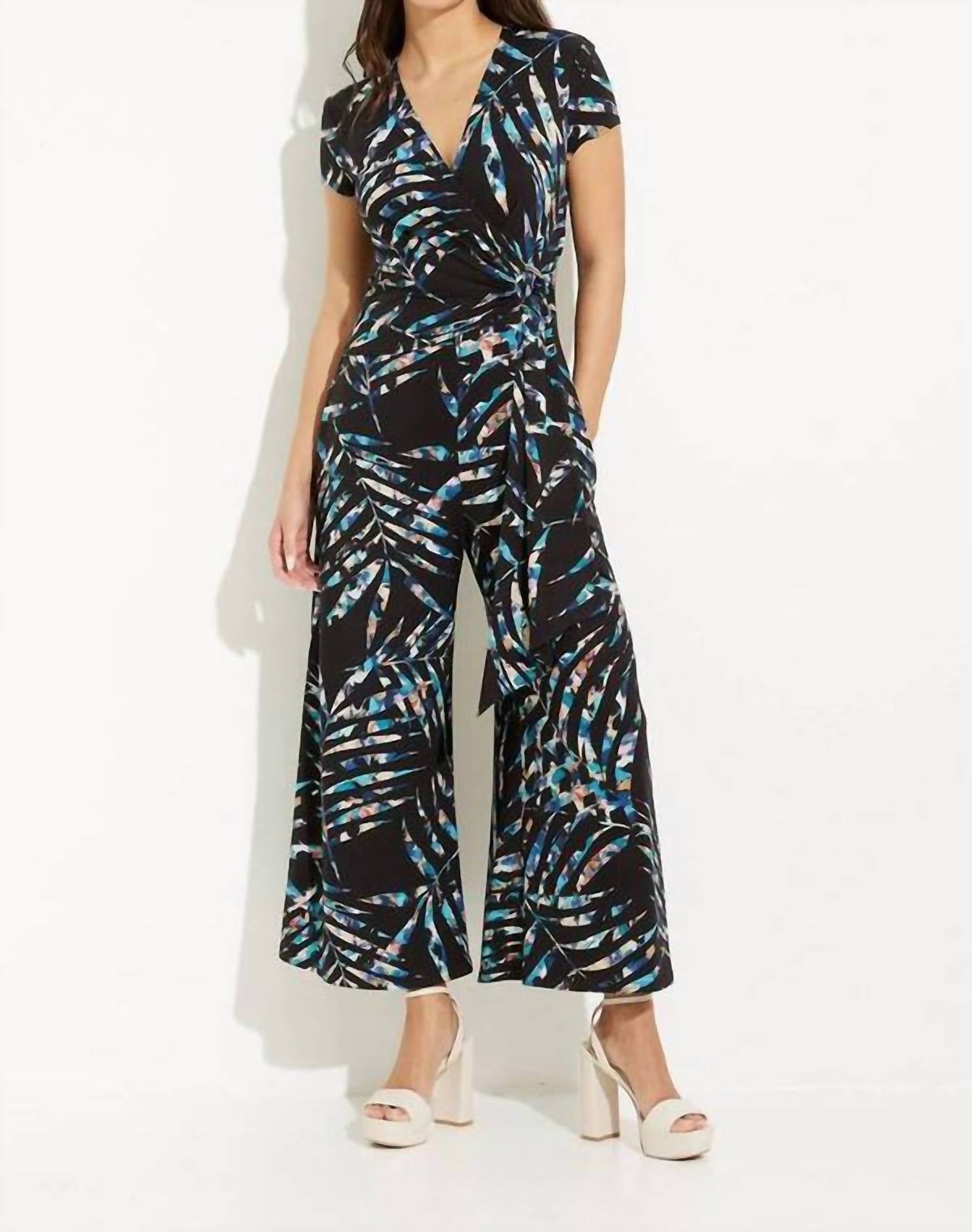 Joseph Ribkoff - Printed Wrap Jumpsuit