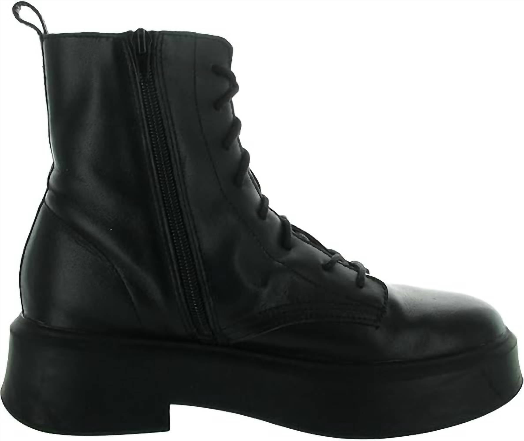 STEVE MADDEN Women's Jazmin Ankle Boots in black - women's shoe - detail view