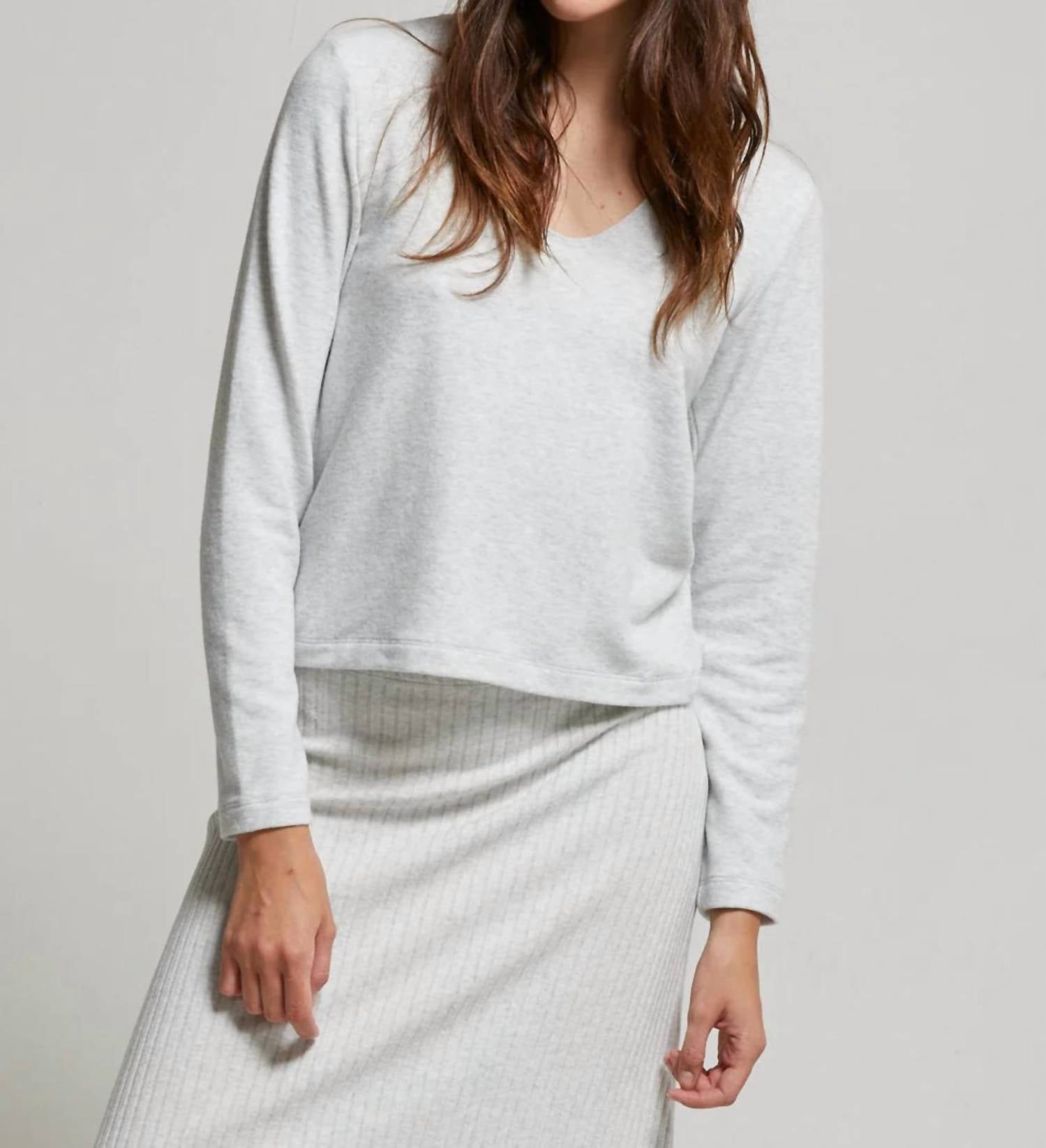 Asher - Nora Deep U-neck Long Sleeve Top