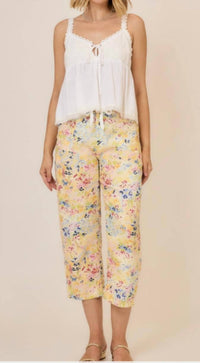 Cozy Co. - Sunny Meadow Barrel Crop Pant