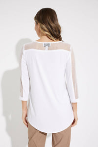 Joseph Ribkoff - Button Detail High-low Hem Top