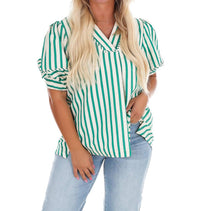 Umgee - Women's Easy Tide Stripe Top