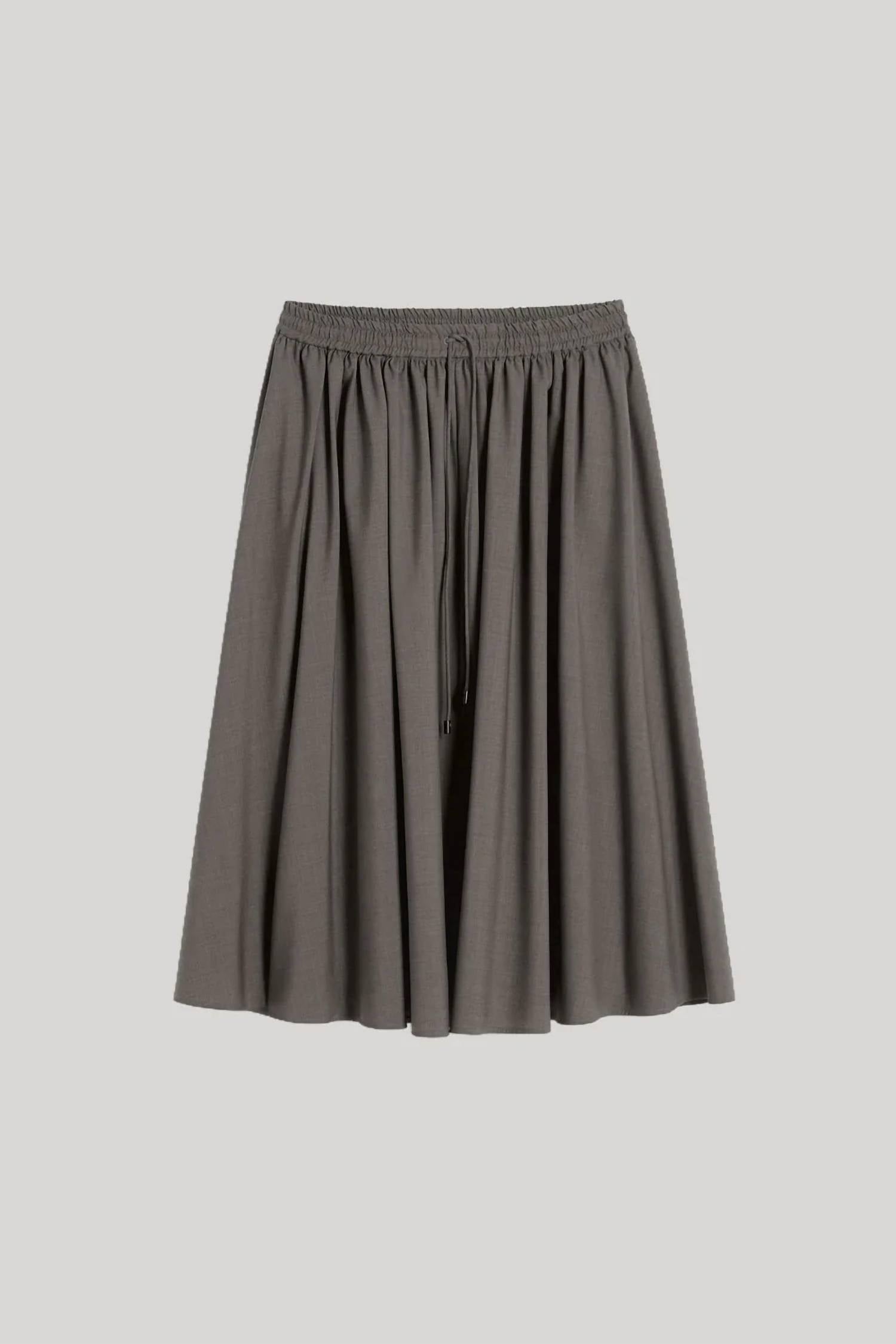 Maxmara - Woollen Cloth Midi Skirt
