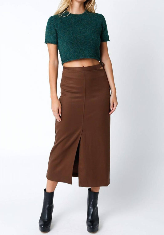 Olivaceous - Gillian Crop Sweater