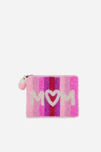 La Chic Designs - Women's Mom Beaded Coin Pouch