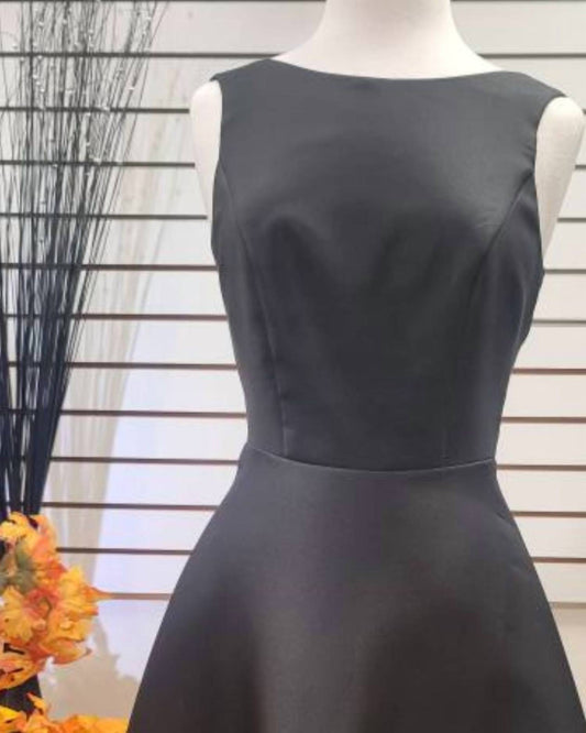 Compli K - Women's Peau De Soie Bateau Neck Sleeveless High Low