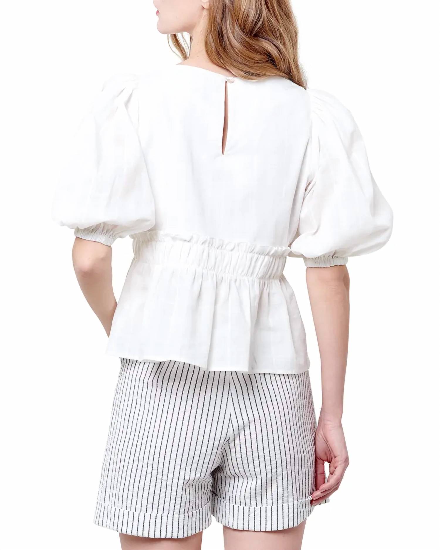 Corey Lynn Calter - PEGGY PEPLUM TOP