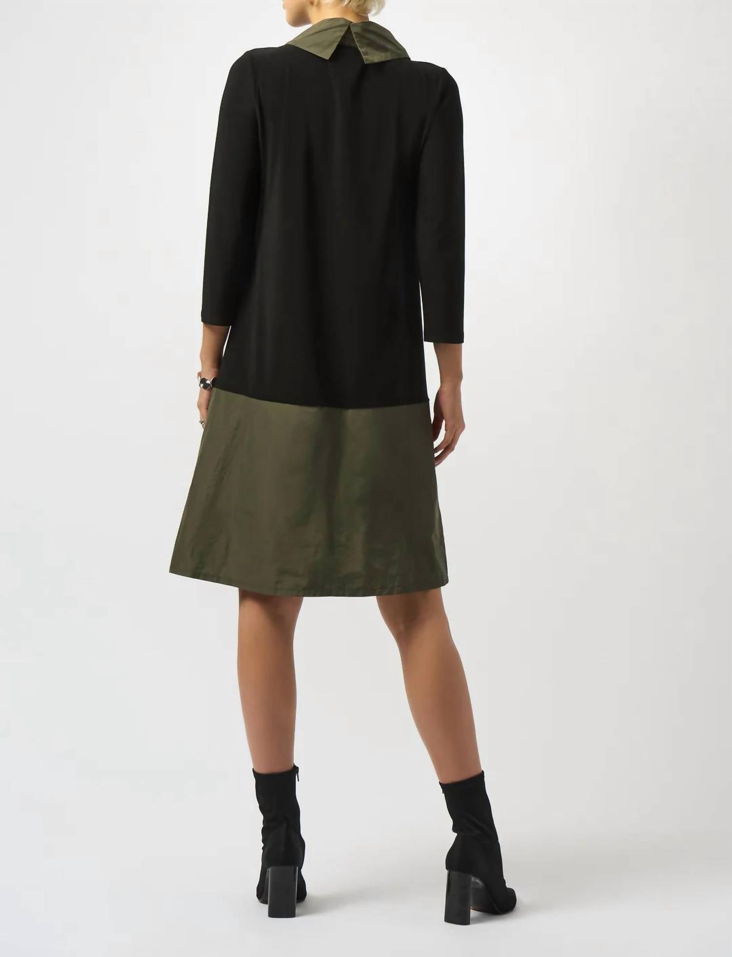Joseph Ribkoff - Color Block 3/4 Sleeves Dress
