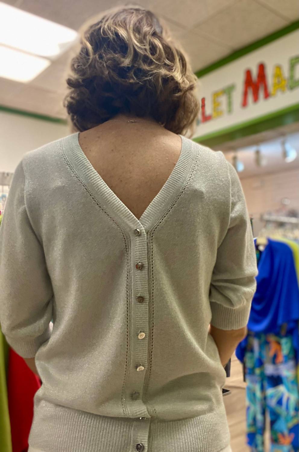 Marble - Reversible Sparkle Cardigan