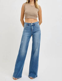 Risen - Olivia Tummy Control Wide Leg Jeans