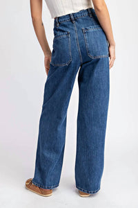 Ee:Some - Blake Open Pocket Straight Leg Denim Jeans