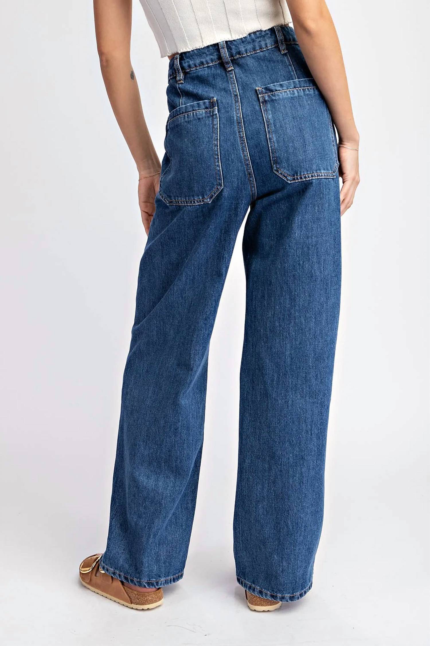 Ee:Some - Blake Open Pocket Straight Leg Denim Jeans