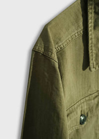 Iron & Resin Men's Herringbone Military Jacket in army - men's jacket - alternate view