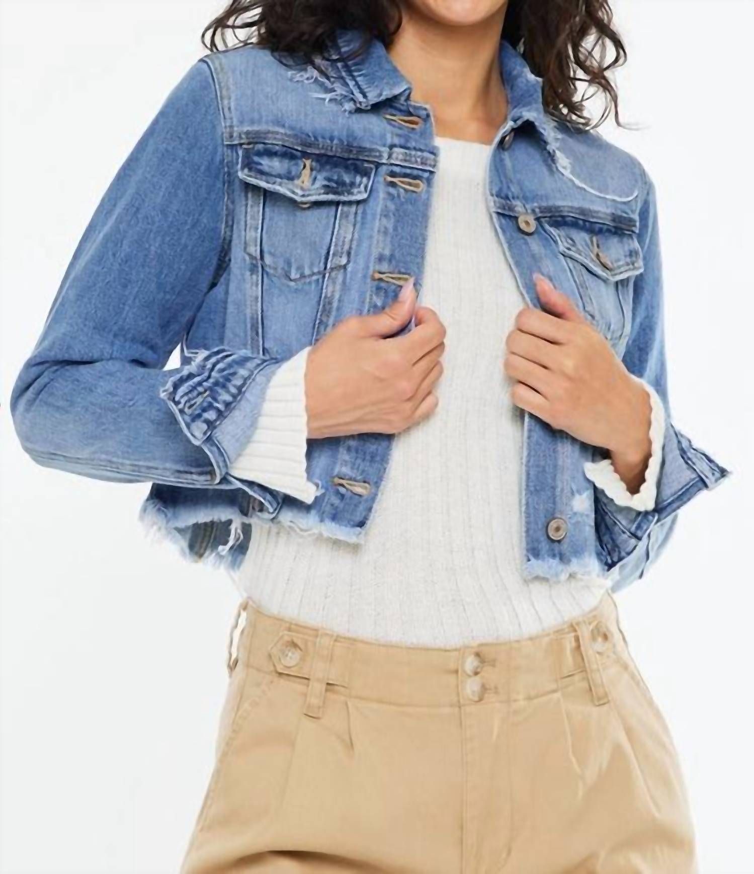 Kancan - Crop Fray Jacket