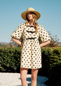 Aaron & Amber - Maddie Polkadot Babydoll Mini Dress