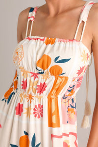 Illa Illa Printed Maxi Dress in apricot - women's dress - view 5
