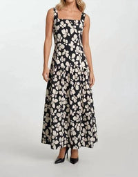 Doe And Rae - Bold Floral Drop Waist Maxi Dress