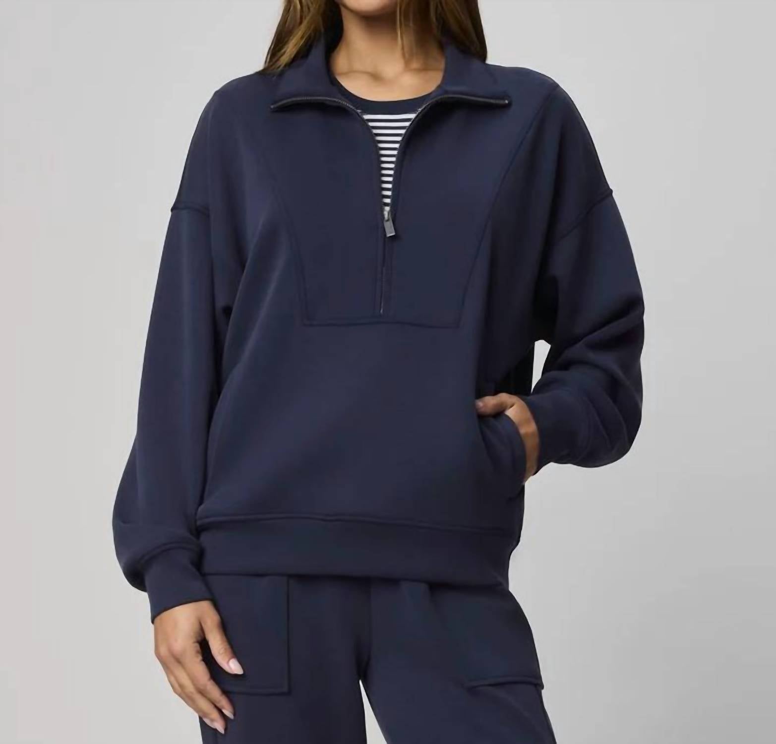 Splendid - Women's Scubasoft Quarter Zip Top