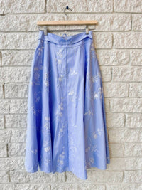 Hunter Bell - Thistle Embroidered Midi Skirt