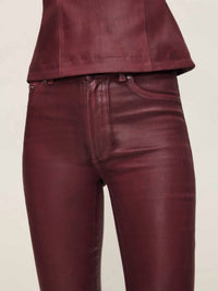 DL1961 - Women's Bridget High Rise Boot Cut Jeans in saffron coated - women's jeans - view 4