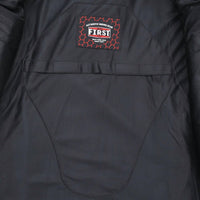 First Mfg Co. - Men's Crusader Motorcycle Leather Jacket - Plus