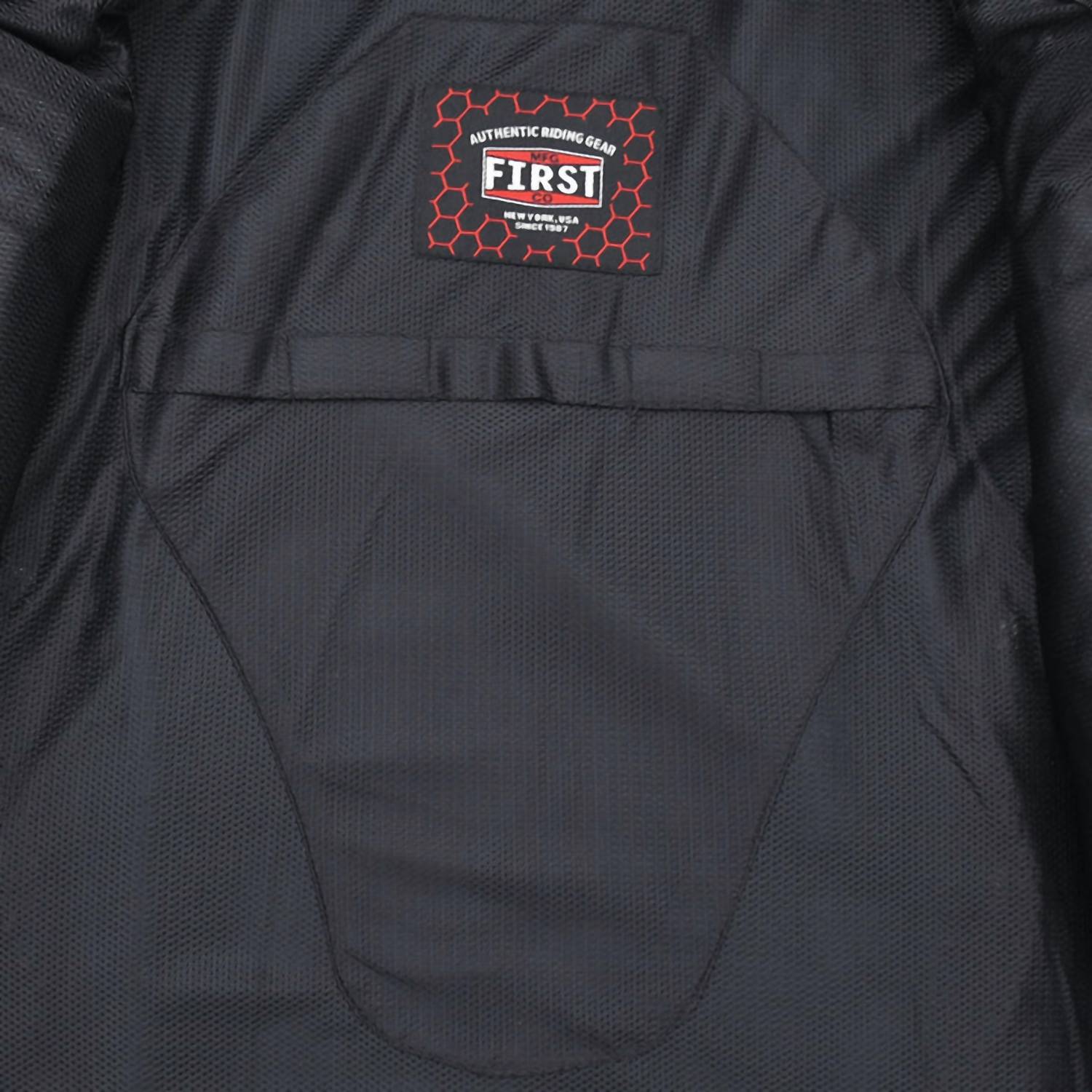 First Mfg Co. - Men's Crusader Motorcycle Leather Jacket - Plus