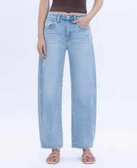 Vervet By Flying Monkey - Brylee High Rise Crop Barrel Jeans