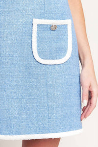 Flying Tomato - Solid Woven Mini Dress