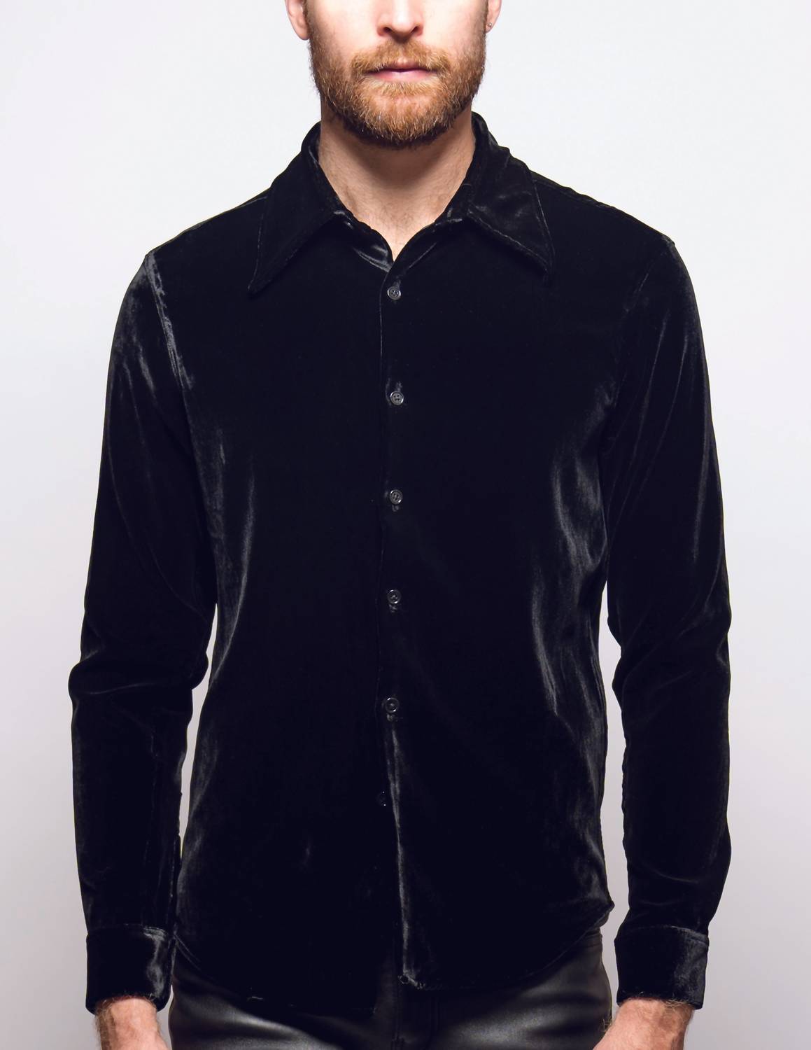 Monfrere - Cooper Slim-fit Velvet Shirt