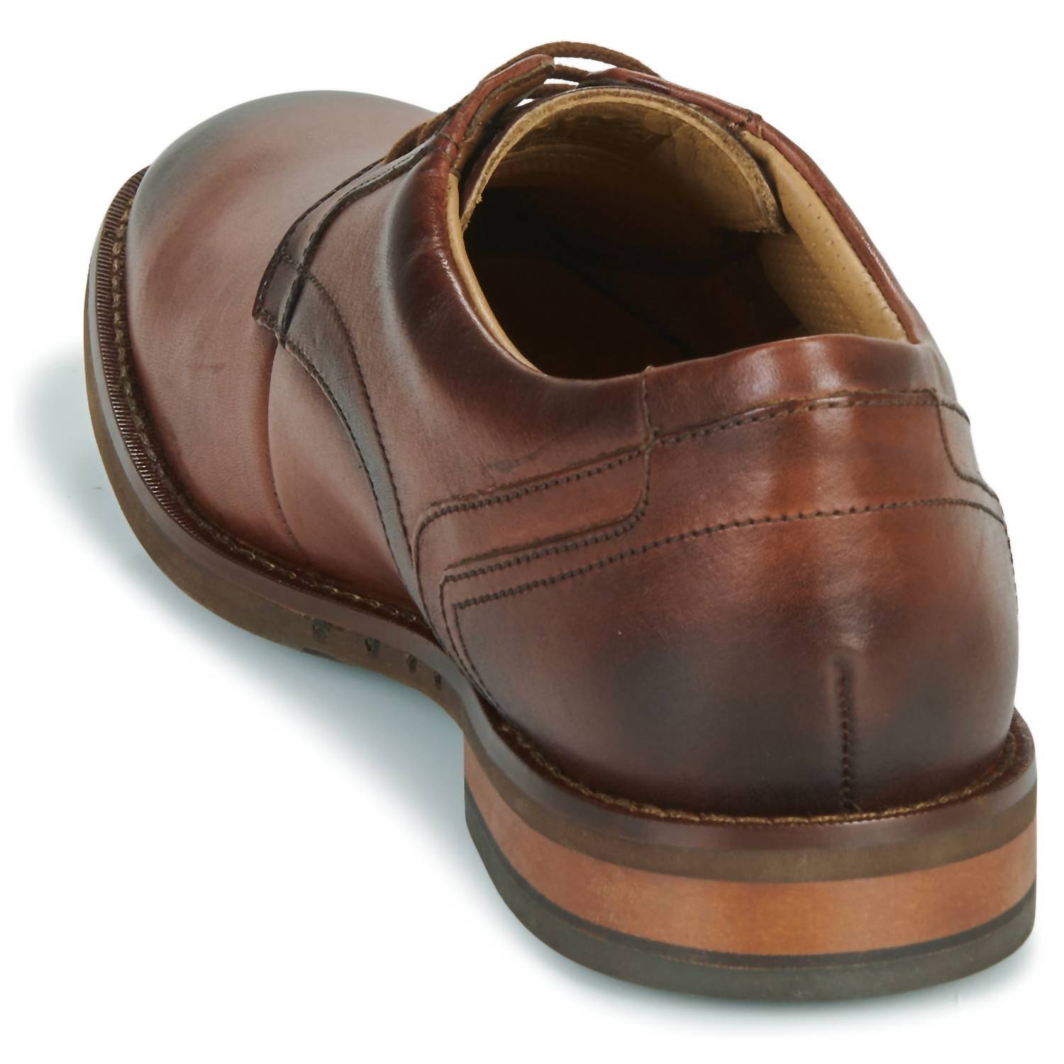 Clarks Men's Unhuge Lace Shoe in brown leather - men's shoe - view 4