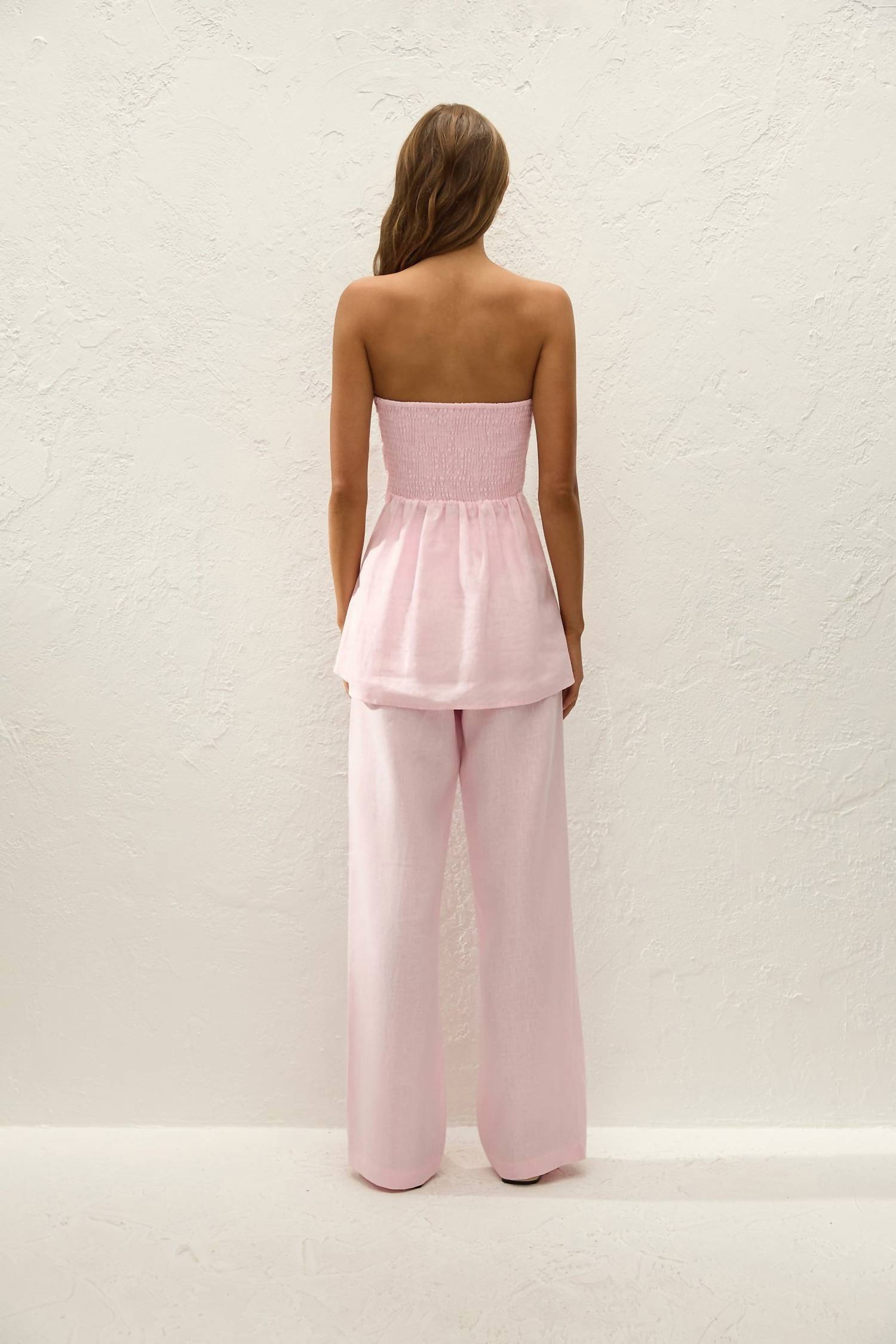 FAITHFULL THE BRAND SOFIA TROUSER in palazzo - women's pants - detail view
