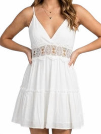 Iris - Eyelet Mini Dress