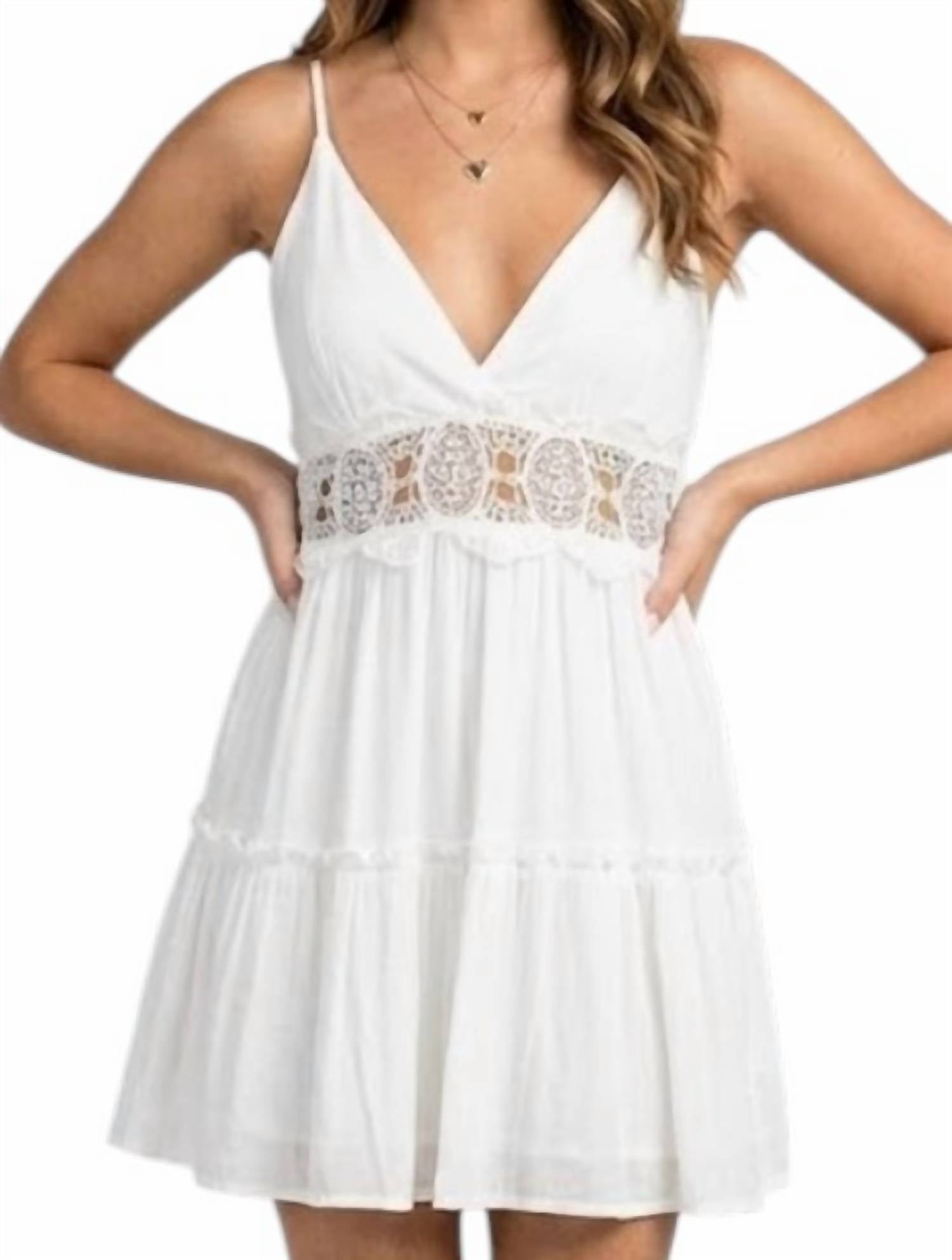 Iris - Eyelet Mini Dress