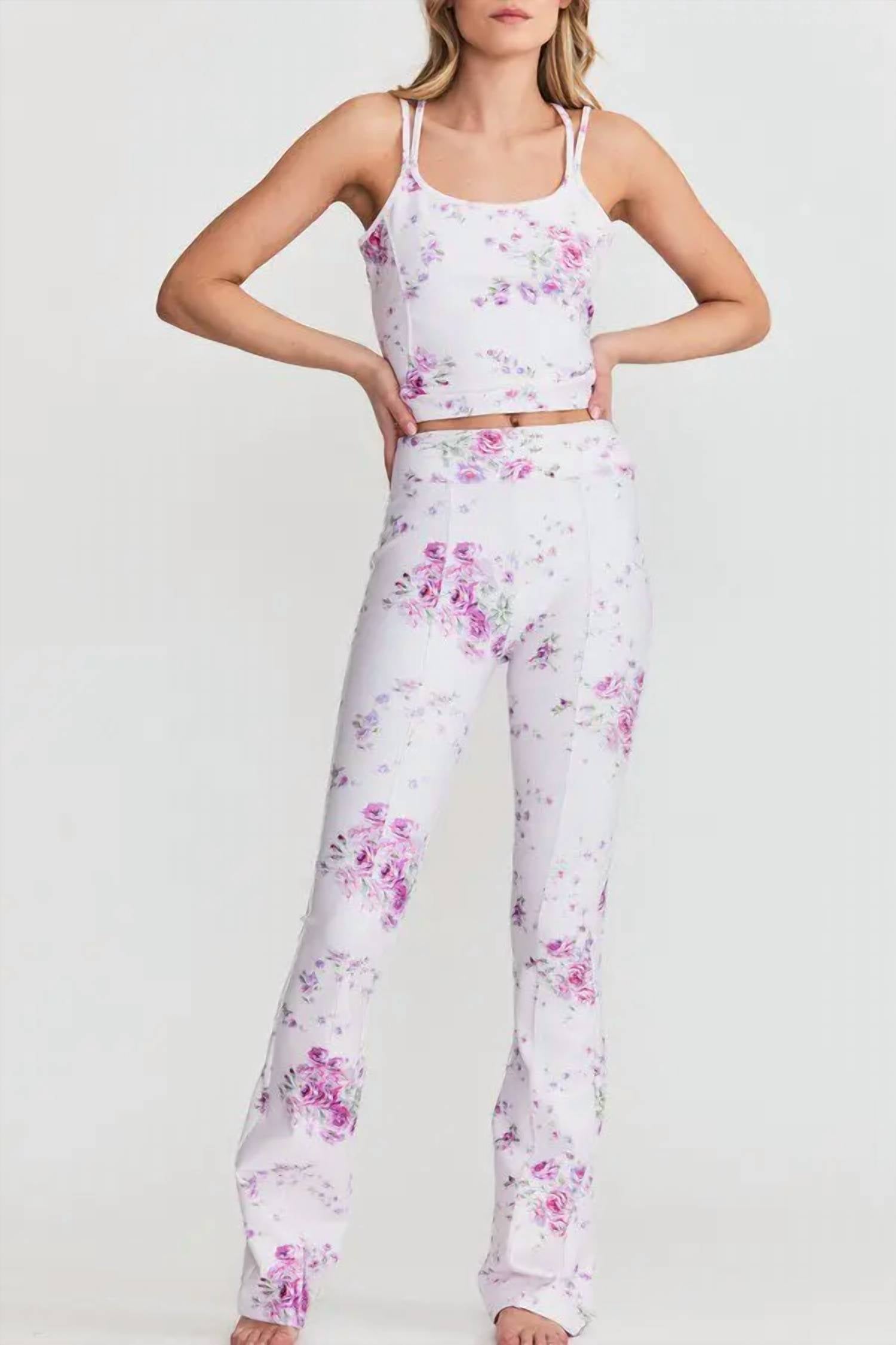 Loveshackfancy - Reed Floral Flare Leggings