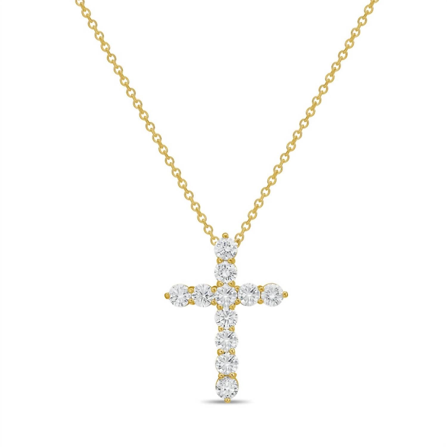 Diana M Jewels - Women's Round Lab-Grown Diamond Pendant Necklace (3.00 Ct) - Signature